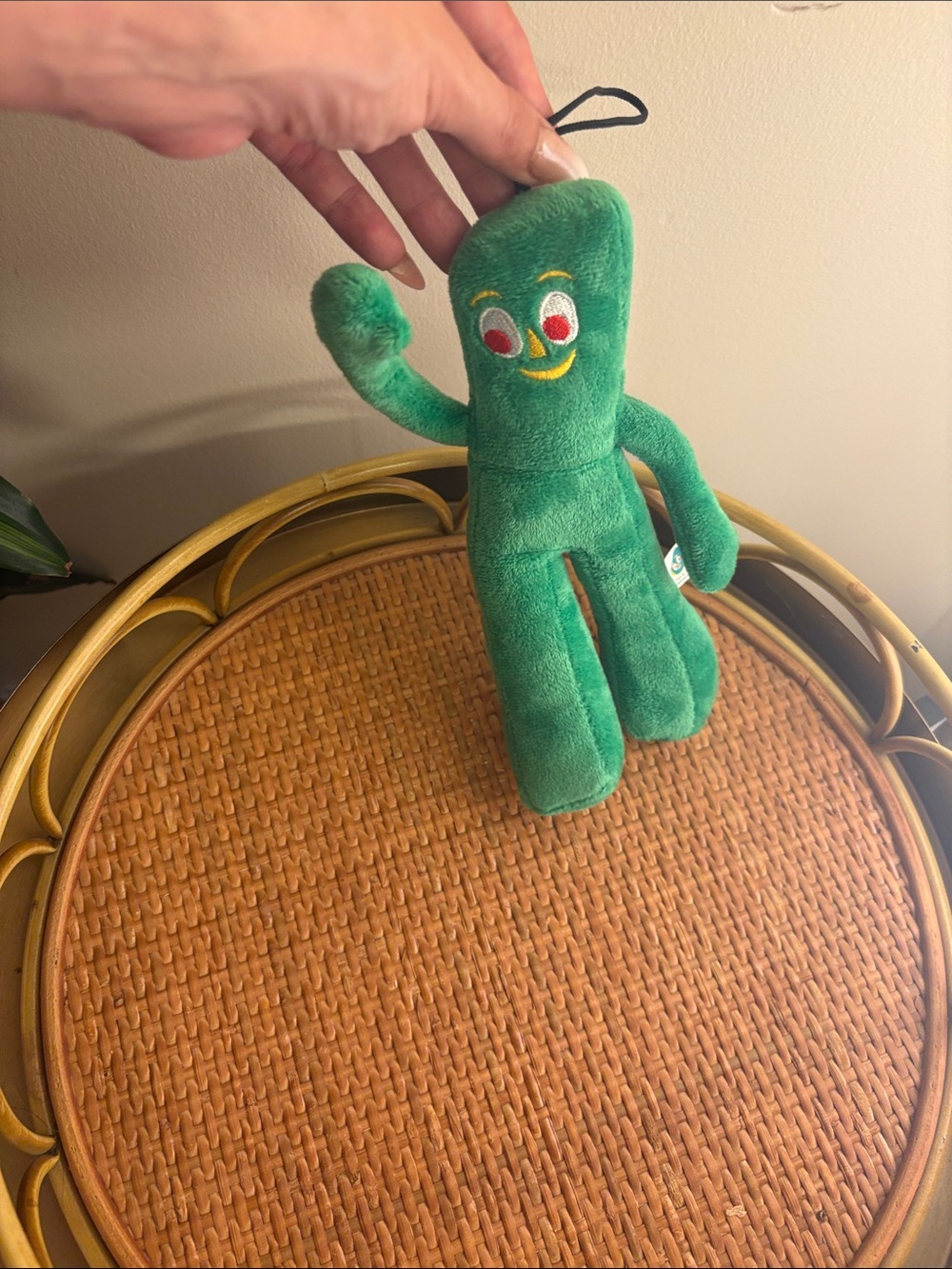 Green Plush Gumby-Style Cuddly Toy - Soft Kids Stuffed Animal